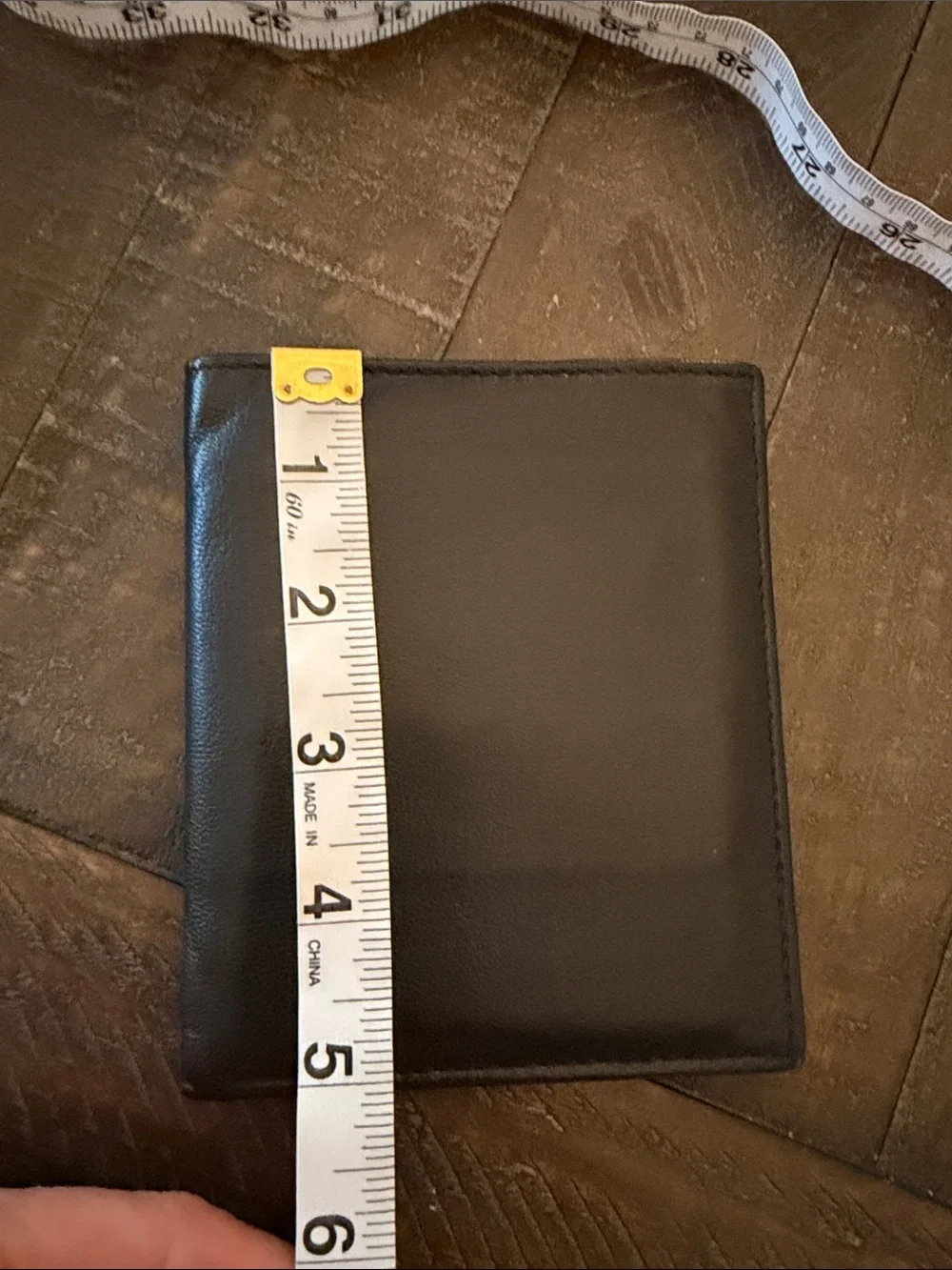 Classic Black Leather Bi-Fold Wallet for Men
